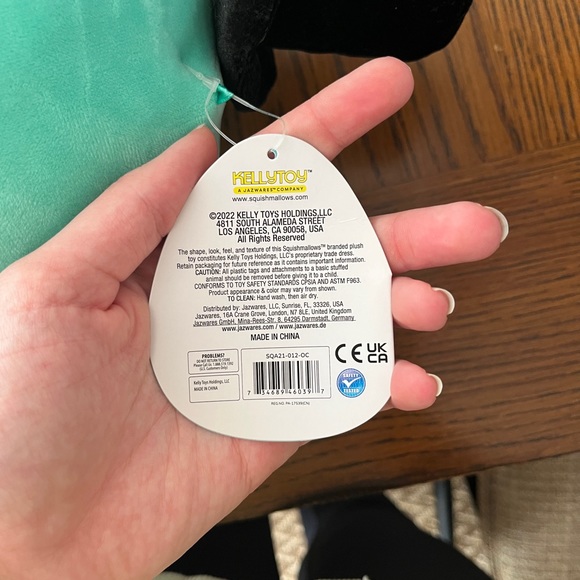 NWT 12” Zobey Fancy Mint Detective Large Squishmallow - Picture 5 of 6